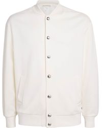Eleventy - Cotton-Blend Bomber Jacket - Lyst