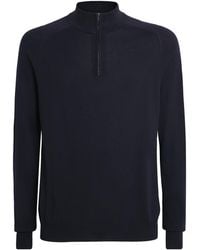Sunspel - Sea Island Cashmere Half-Zip Sweater - Lyst