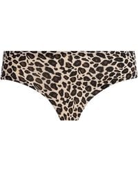 Chantelle - Leopard Print Soft Stretch Brazilian Briefs - Lyst