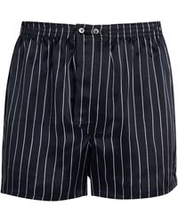 Derek Rose - Silk Striped Boxer Shorts - Lyst