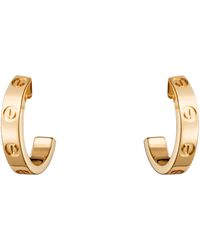 Cartier - Love Hoop Earrings - Lyst