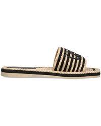 Chloé - Woven Logo Sandals - Lyst