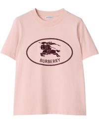 Burberry - Knight Stamp Crewneck T-Shirt - Lyst