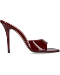 AMINA MUADDI - Patent Leather Elodie Heeled Mules 105 - Lyst