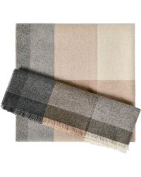 Brunello Cucinelli - Wool-Cashmere Stripe Scarf - Lyst