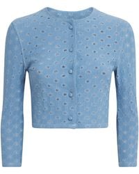 Devon Windsor - Open-Work Reed Cropped Jacket - Lyst