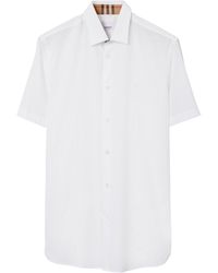 Burberry - Embroidered Ekd Short-sleeved Shirt - Lyst