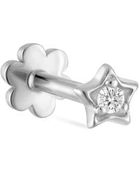 Maria Tash - And Diamond Solitaire Star Threaded Stud Earring - Lyst