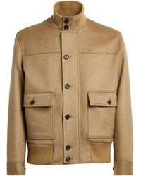 Lardini - Cashmere Bomber Jacket - Lyst