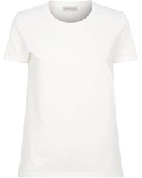 Moncler Cotton Logo Sleeve T-shirt - White