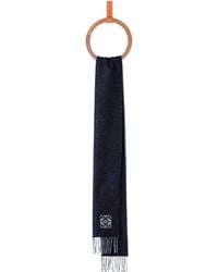 Loewe - Cashmere-Wool Two-Tone Anagram Scarf - Lyst