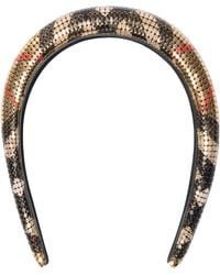 Burberry - Check Mesh Headband - Lyst