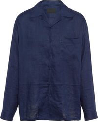 Prada - Linen Shirt - Lyst