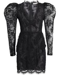 Alessandra Rich - Lace Bow-Detail Mini Dress - Lyst
