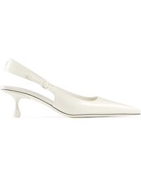 Jimmy Choo - Amel 50 Leather Slingback Pumps - Lyst