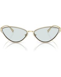 Tiffany & Co. - Metal Cat Eye Sunglasses - Lyst