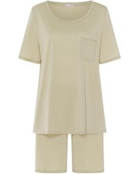 Hanro - Cotton Shorts Deluxe Pyjama Set - Lyst