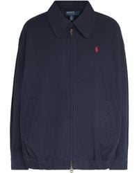 Polo Ralph Lauren - Cotton Oversized Windbreaker Jacket - Lyst