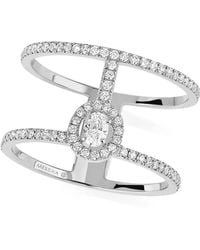 Messika - Glam'Azone And Diamond 2-Row Pavé Ring - Lyst