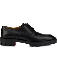 Christian Louboutin - Davisol Lion Leather Derby Shoes - Lyst