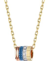 Boucheron - Mixed And Diamond Quatre Edition Pendant Necklace - Lyst
