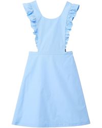 Miu Miu - Cotton Apron Mini Dress - Lyst