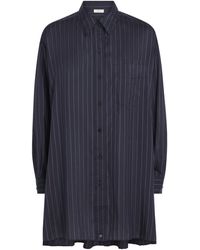 Lafayette 148 New York - Silk-Blend Pinstripe Shirt - Lyst