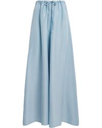 MAX&Co. - Silk Shades Of Nature Wide-Leg Trousers - Lyst