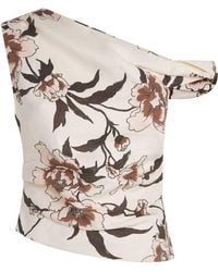 SIR. - Linen One-Shoulder Peony Top - Lyst