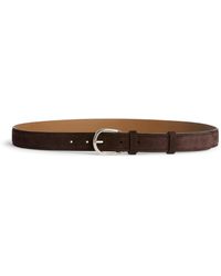 dunhill - Suede Belt - Lyst