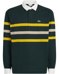 Lacoste - Cotton Stripe Rugby Polo Shirt - Lyst