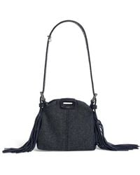 Maje - Micro Denim Miss M Shoulder Bag - Lyst