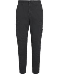 Stone Island - Stretch-Cotton Cargo Trousers - Lyst
