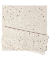 Brunello Cucinelli - Cashmere-Silk Embellished Scarf - Lyst