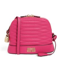 Sandro Quilted Leather Cross-body Bag - Pink