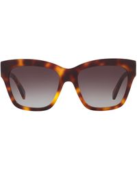 Celine - Tortoiseshell Triomphe Square Sunglasses - Lyst