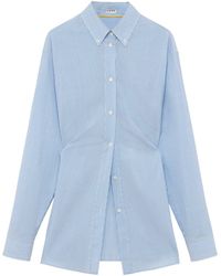 Loewe - Wool Stripe Longline Shirt - Lyst