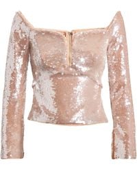 Self-Portrait - Sequin Off-The-Shoulder Top - Lyst