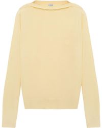 Loewe - Stretch-Wool Boat-Neck Sweater - Lyst