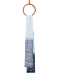 Loewe - Wool-Silk-Cashmere Anagram Scarf - Lyst