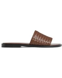 Bottega Veneta - Lambskin Elio Sandals - Lyst