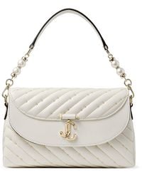 Jimmy Choo - Leather Curve Top-Handle Bag - Lyst