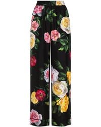 Dolce & Gabbana - Floral Pants - Lyst