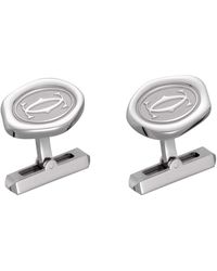 Cartier - Sterling Wax Seal Cufflinks - Lyst