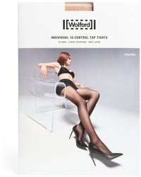 Wolford - Individual 10 Top Control Tights - Lyst