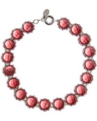 Weekend by Maxmara - Crystal Chain Necklace - Lyst