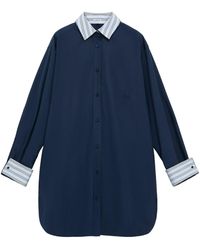 Loewe - Stretch-Cotton Midi Shirt Dress - Lyst