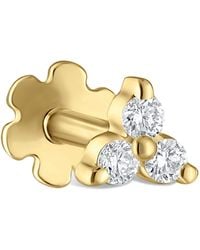Maria Tash - Diamond Trinity Threaded Stud Earring - Lyst