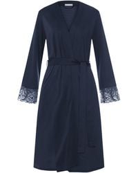 Hanro - Modal Lace-Trim Robe - Lyst