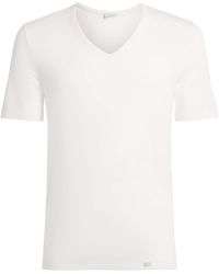 Hanro - Natural Function V-Neck T-Shirt - Lyst
